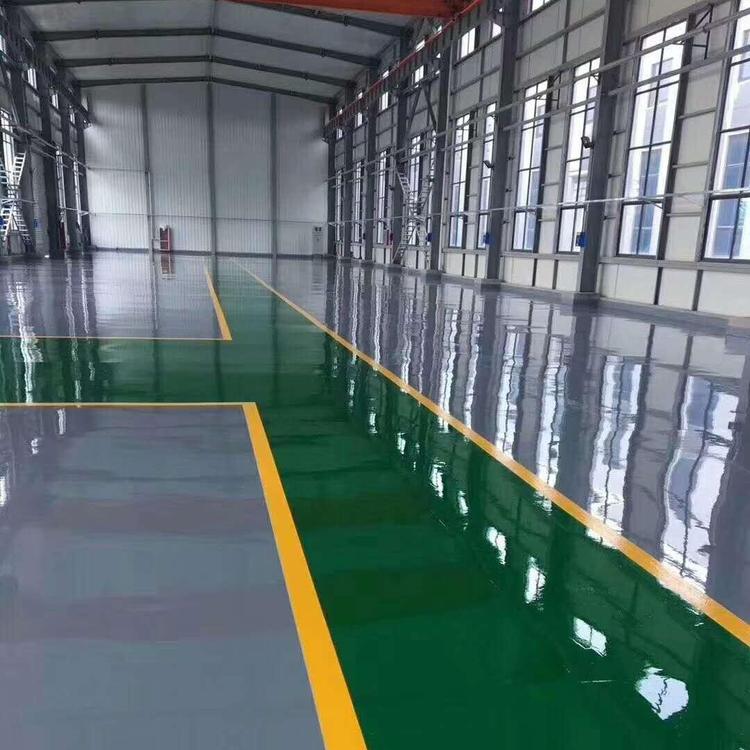 环氧地坪漆具有耐强酸碱耐磨耐压防尘防水山东精聚地坪工程队